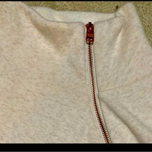 Athleta off-white sweatshirt cozy karma asym pullover